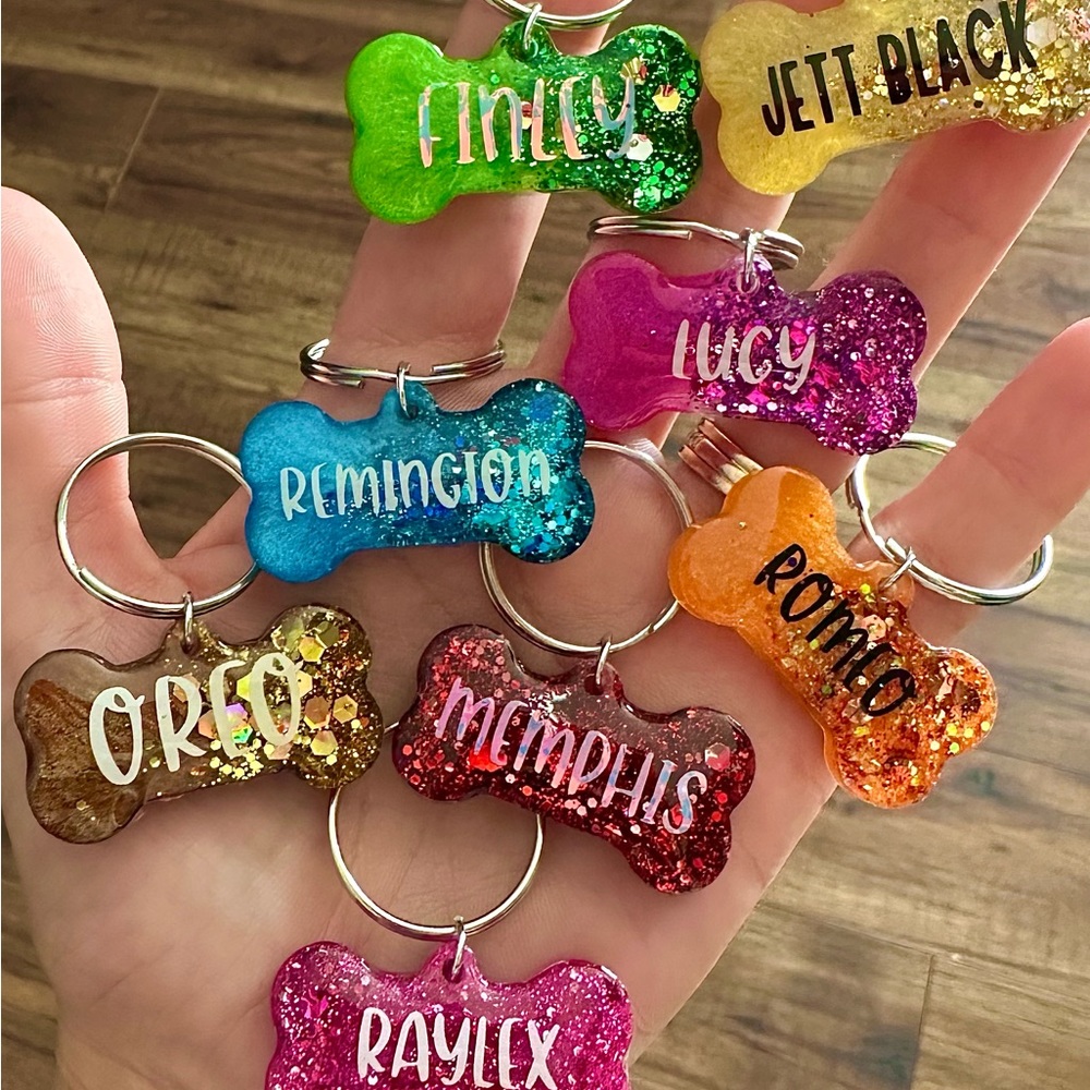 HAND CRAFTED CUSTOM DOG TAG RESIN